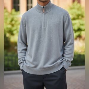 DULUTH TRADING CO. MENS 1/4 ZIP SWEATER SIZE‎ 2XL